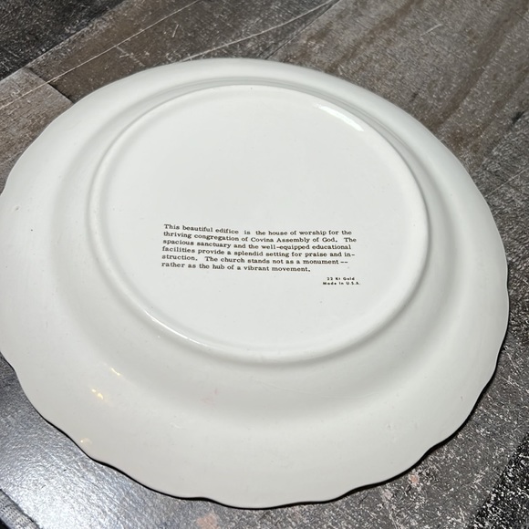 40th Anniversary "Monument or Movement" Assembly of God Church Plate - Picture 4 of 5